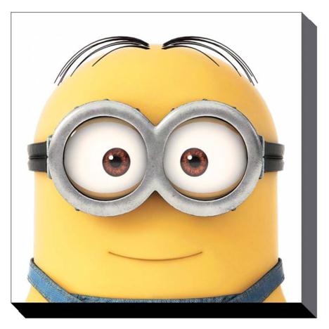 Minion Dave Close Up Canvas Print (40cm x 40cm) £24.99